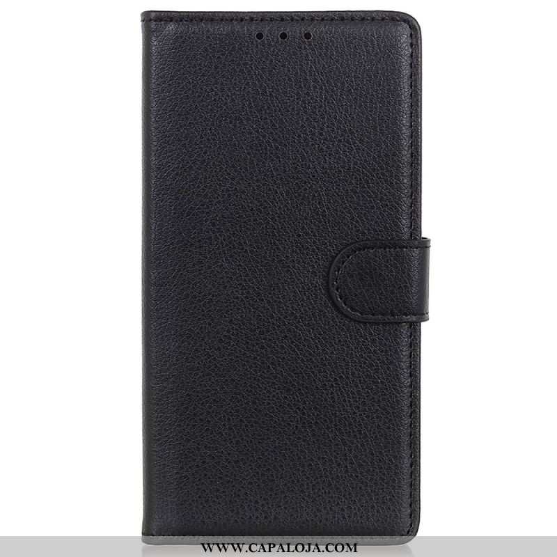 Capa De Couro Para OnePlus 10 Pro 5G Tradicionalmente Lichia