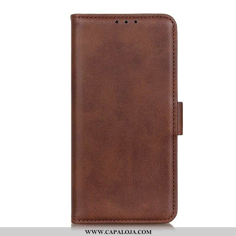 Capa De Couro Para OnePlus Nord 2 5G Flip Aba Dupla