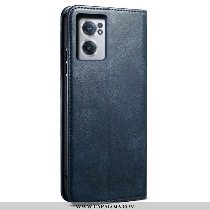 Capa De Couro Para OnePlus Nord CE 2 5G Efeito Couro