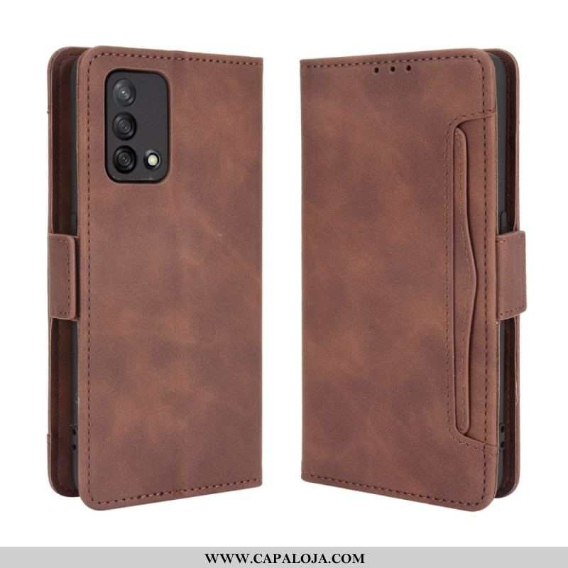 Capa De Couro Para Oppo A74 4G Multi-card Premier Class