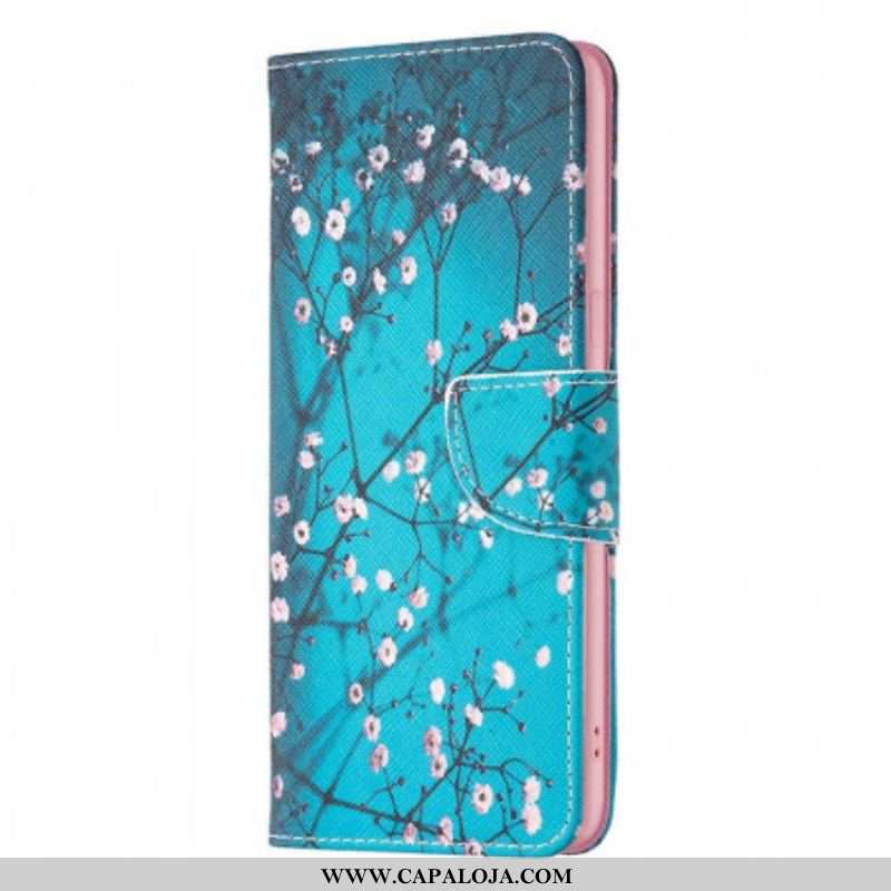 Capa De Couro Para Oppo Find X5 Lite Ramos Floridos