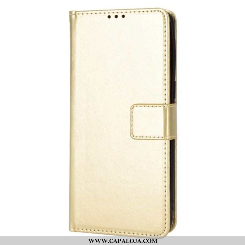 Capa De Couro Para Oppo Find X5 Pro Couro Falso Chamativo