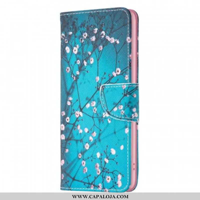 Capa De Couro Para Oppo Find X5 Pro Ramos Floridos