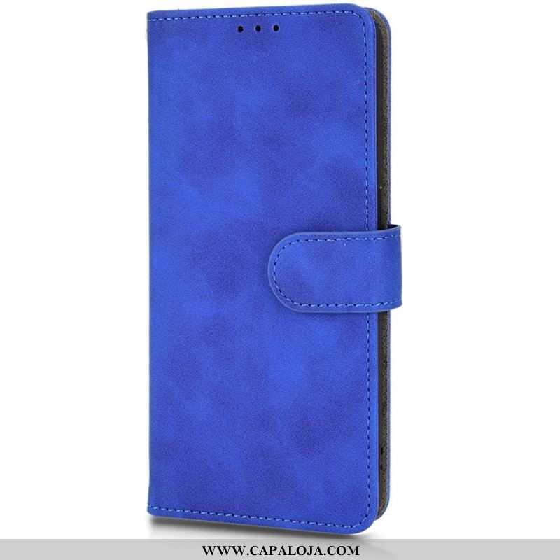 Capa De Couro Para Oppo Reno 7 De Cordão Strappy Skin-touch