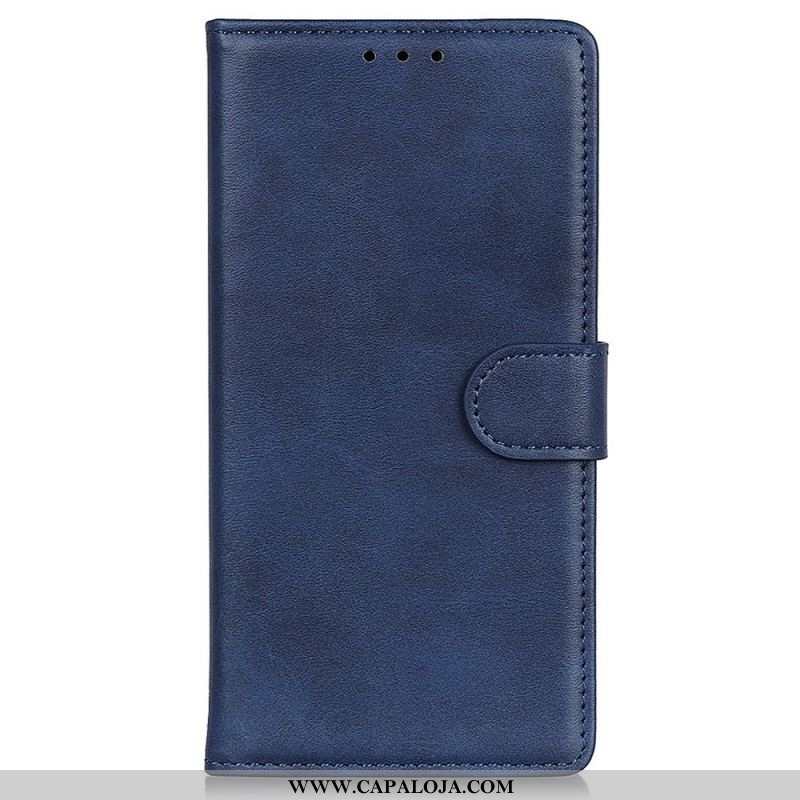 Capa De Couro Para Oppo Reno 7 Estilo De Couro Fosco