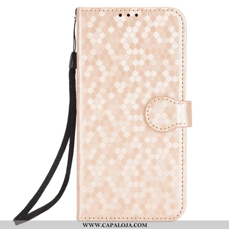 Capa De Couro Para Oppo Reno 8 De Cordão Design Strappy 3d