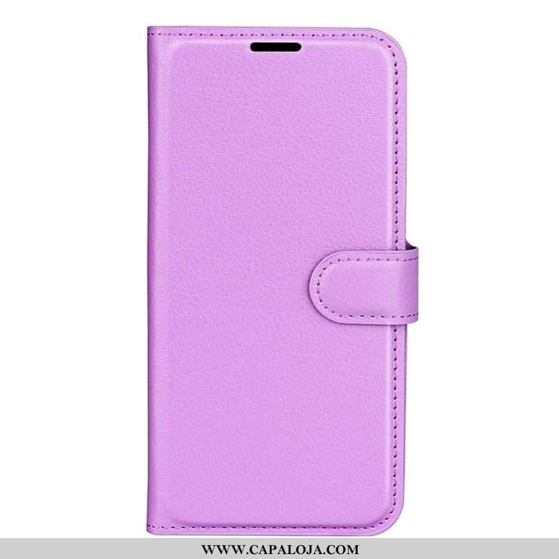 Capa De Couro Para Oppo Reno 8 Pro Clássico