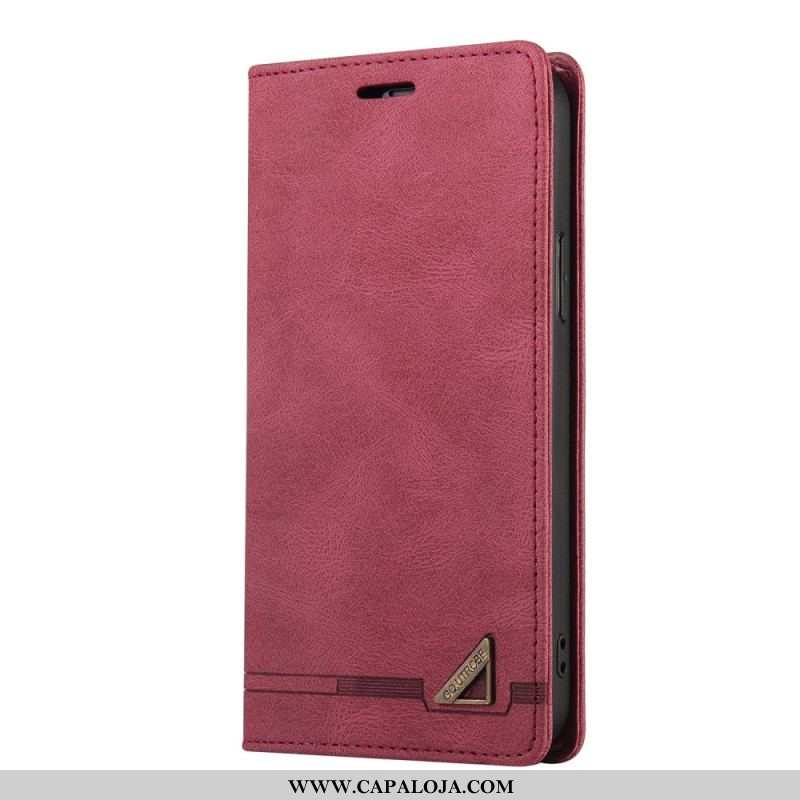 Capa De Couro Para Samsung Galaxy A14 / A14 5G Couro Sintético Gq.utrobe