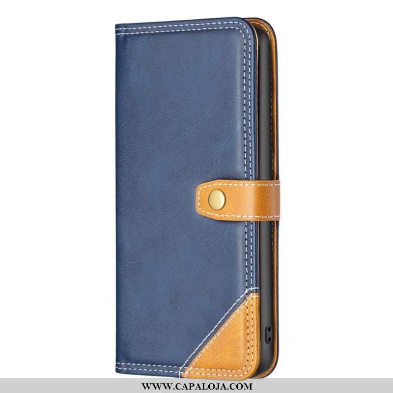 Capa De Couro Para Samsung Galaxy A14 / A14 5G Vintage Binfen Cor