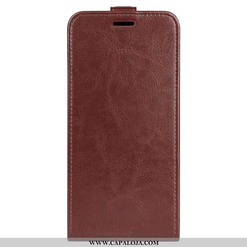 Capa De Couro Para Samsung Galaxy M13 Flip Aba Vertical