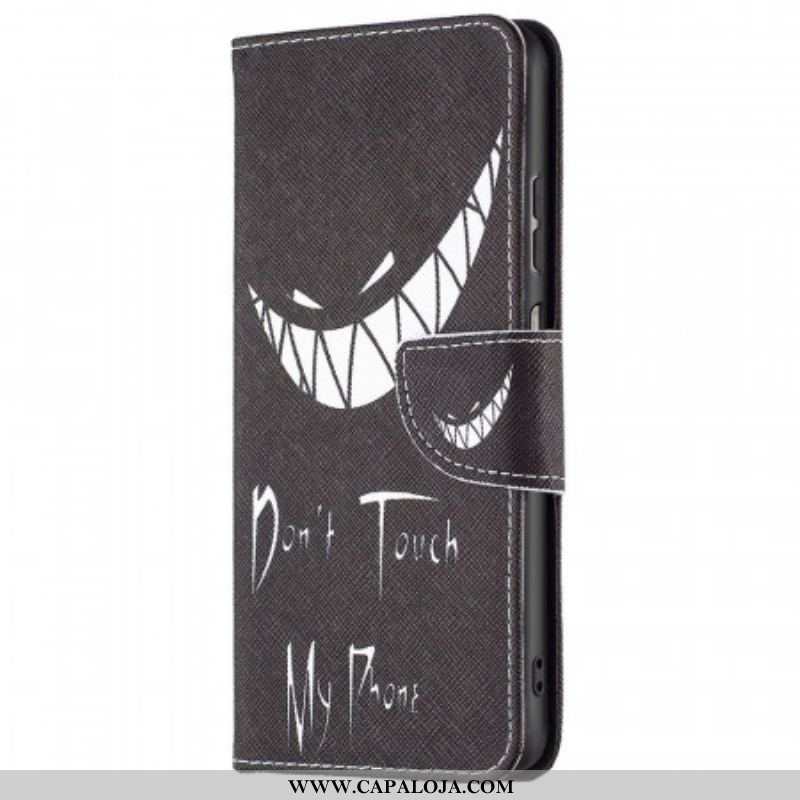 Capa De Couro Para Samsung Galaxy M23 5G Telefone Do Mal