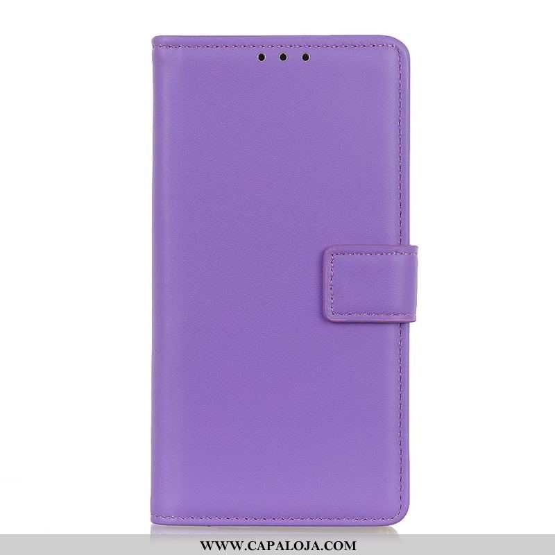 Capa De Couro Para Samsung Galaxy M32 Couro Falso Chamativo