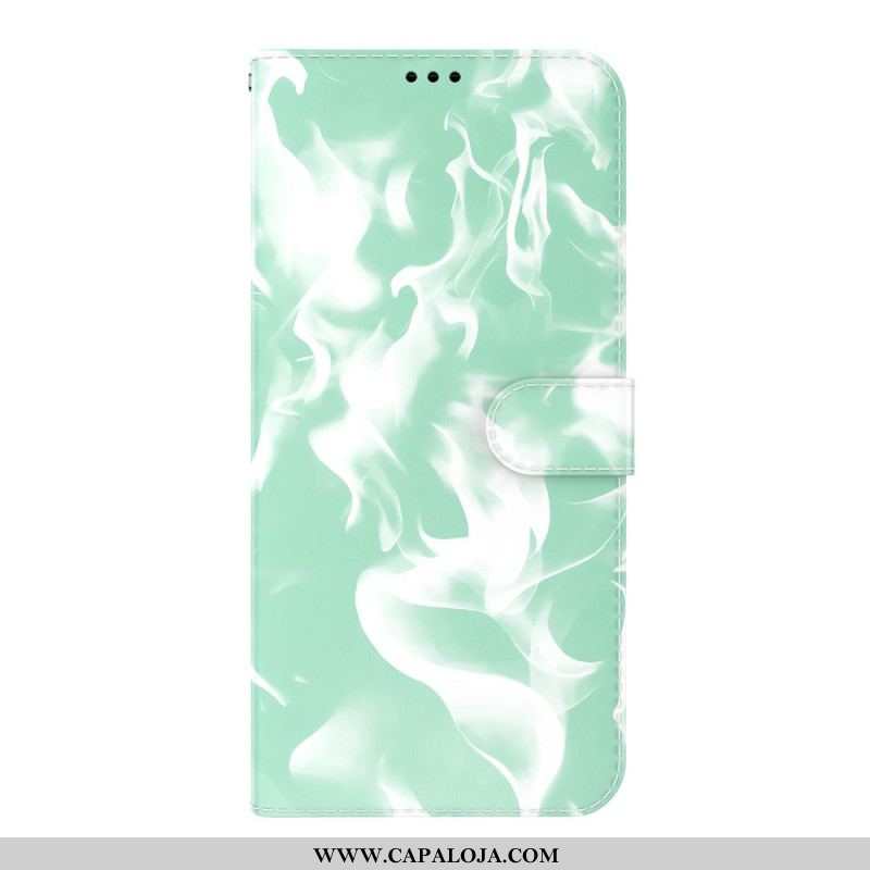 Capa De Couro Para Samsung Galaxy M52 5G Chamas