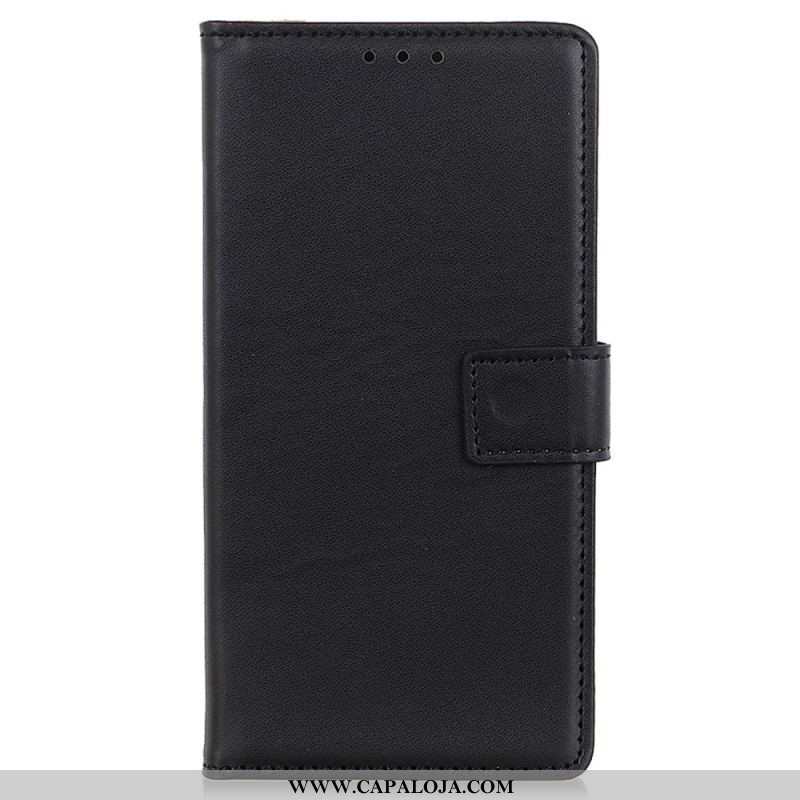 Capa De Couro Para Samsung Galaxy M52 5G Efeito Couro Simples