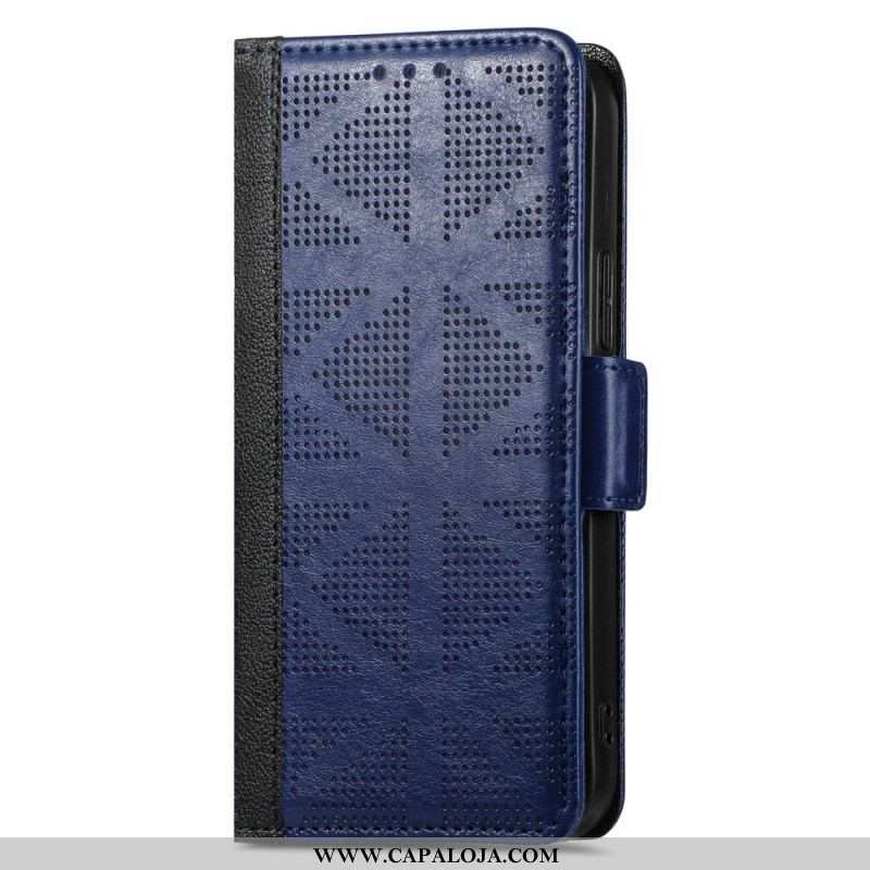 Capa De Couro Para Samsung Galaxy M53 5G Desenho Cruzado