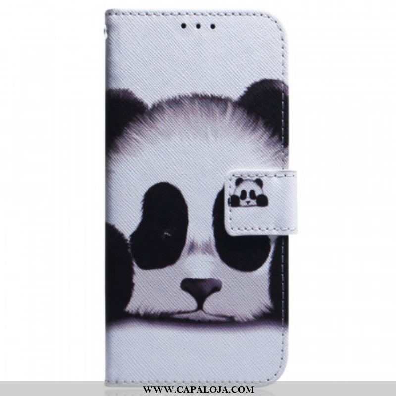 Capa De Couro Para Samsung Galaxy M53 5G Panda