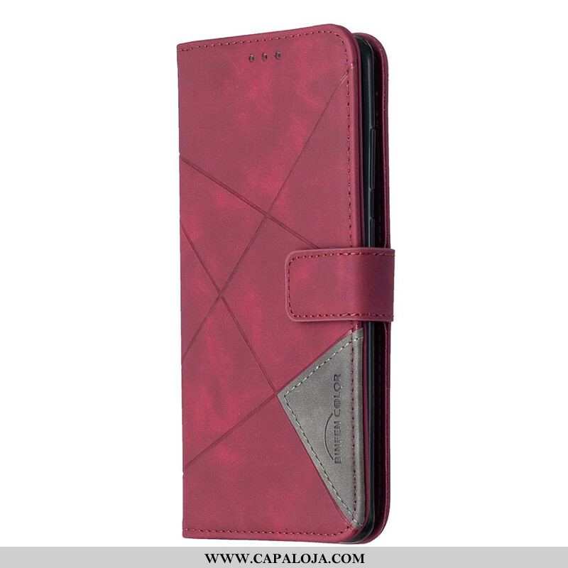 Capa De Couro Para Samsung Galaxy S20 Plus / S20 Plus 5G Triângulos De Cores Binfen