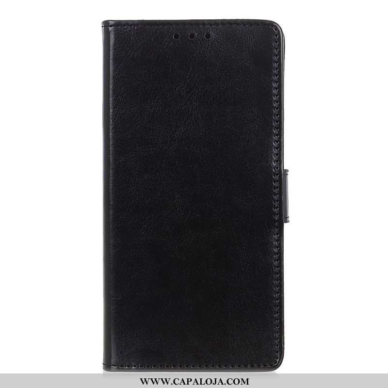 Capa De Couro Para Samsung Galaxy S22 Plus 5G Brilhante