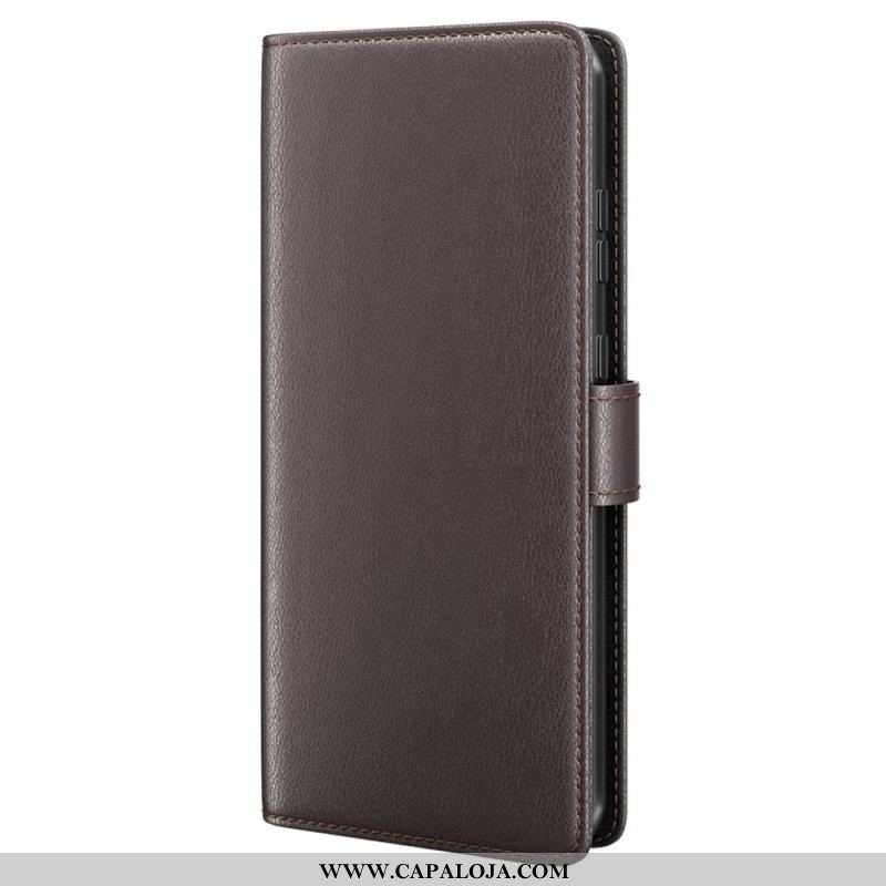 Capa De Couro Para Samsung Galaxy S23 5G Couro Legitimo