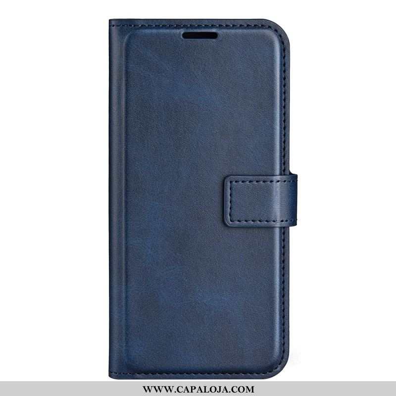 Capa De Couro Para Samsung Galaxy S23 5G Estilo Cor De Couro