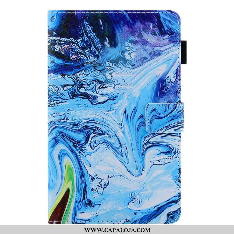 Capa De Couro Para Samsung Galaxy Tab A7 Lite Turbilhão