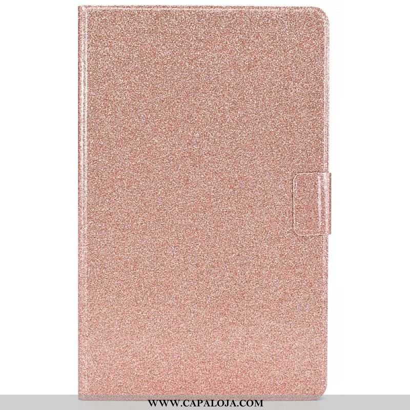 Capa De Couro Para Samsung Galaxy Tab A8 (2021) Glitter Cintilante