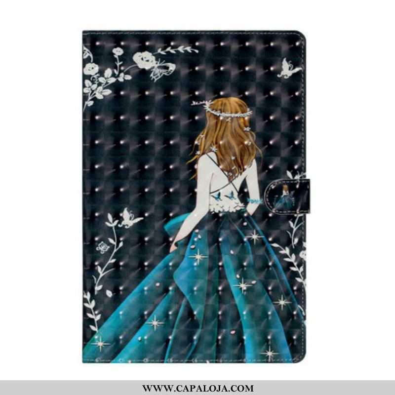 Capa De Couro Para Samsung Galaxy Tab S8 Plus / Tab S7 Plus Jovem