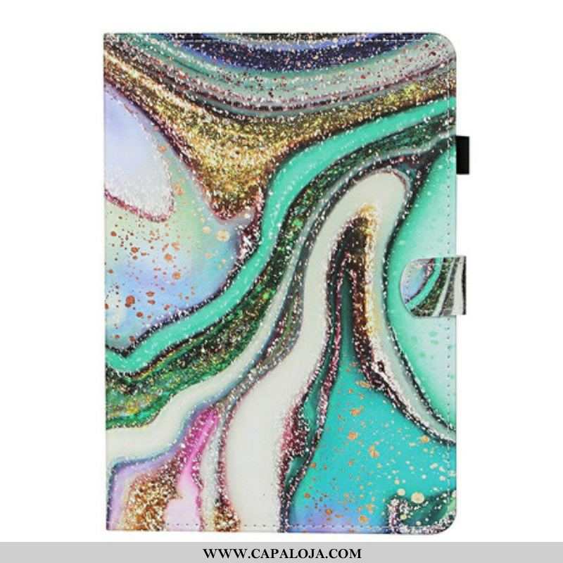 Capa De Couro Para Samsung Galaxy Tab S8 / Tab S7 Artístico