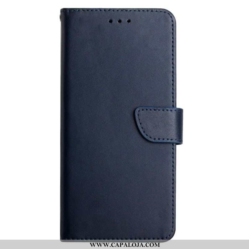 Capa De Couro Para Sony Xperia 5 IV Couro Napa Texturizado Genuíno