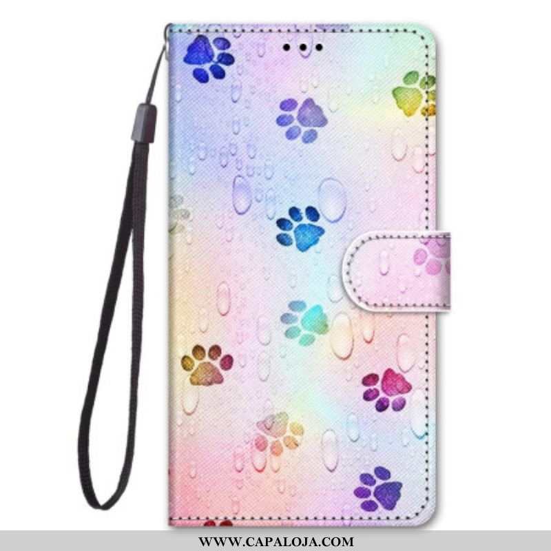 Capa De Couro Para Xiaomi 12 / 12X De Cordão Correias