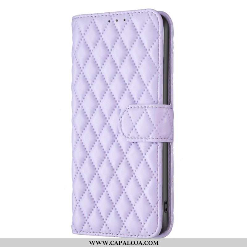 Capa De Couro Para Xiaomi 12 Lite Estilo Acolchoado Binfen Color