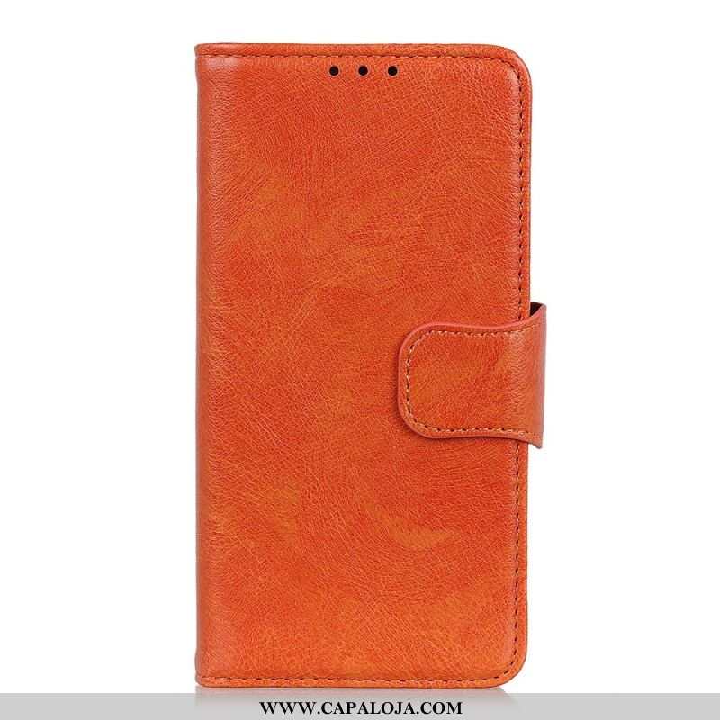 Capa De Couro Para Xiaomi 12 Pro Couro Napa Rachado