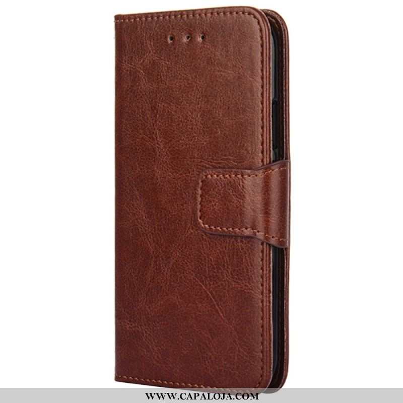 Capa De Couro Para Xiaomi 12T / 12T Pro Couro Falso Vintage