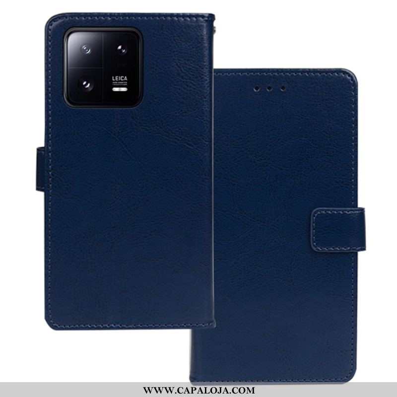 Capa De Couro Para Xiaomi 13 Pro Estilo Couro Idewei