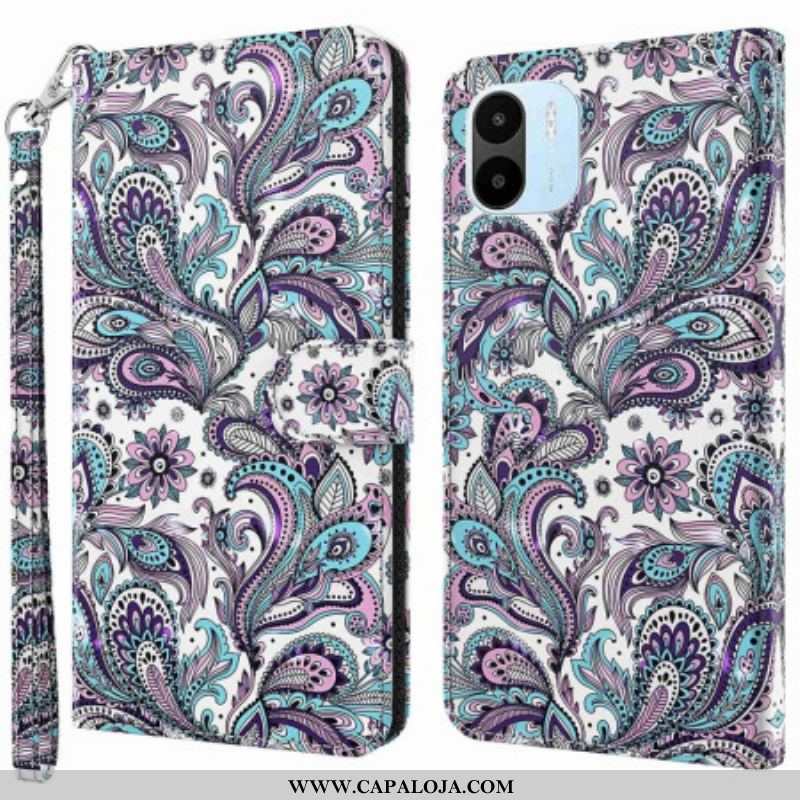 Capa De Couro Para Xiaomi Redmi A1 Paisley