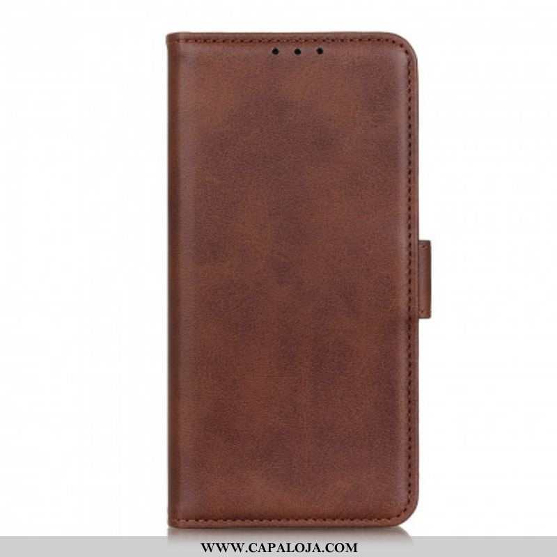 Capa De Couro Para Xiaomi Redmi Note 10 5G Flip Aba Dupla