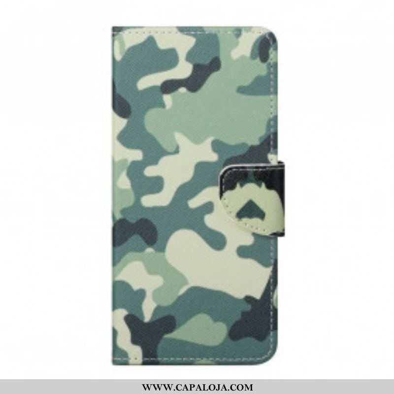 Capa De Couro Para Xiaomi Redmi Note 10 Pro Camuflar