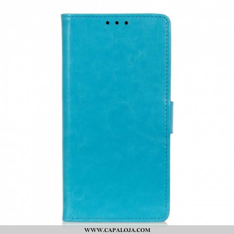 Capa De Couro Para Xiaomi Redmi Note 10 Pro Efeito Couro Clássico