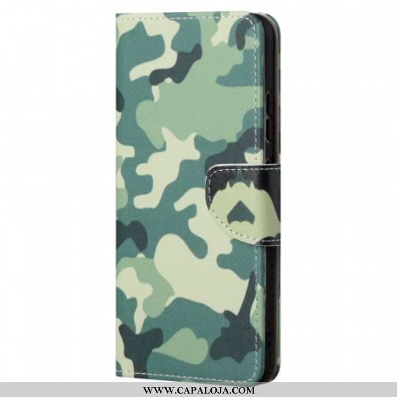 Capa De Couro Para Xiaomi Redmi Note 11 / 11S Camuflar