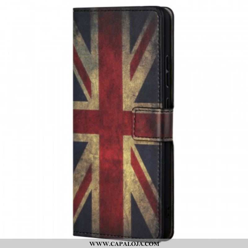 Capa De Couro Para Xiaomi Redmi Note 11 Pro / 11 Pro 5G Bandeira Da Inglaterra