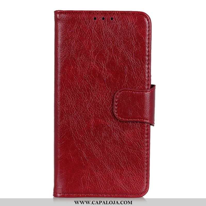 Capa De Couro Para Xiaomi Redmi Note 11 Pro / 11 Pro 5G Couro Napa Rachado