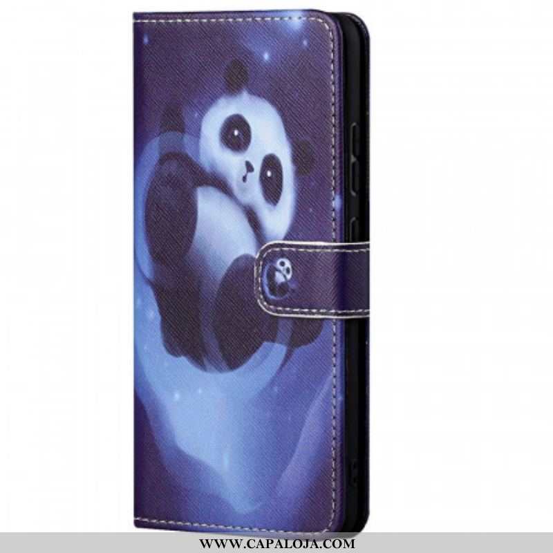 Capa De Couro Para Xiaomi Redmi Note 11 Pro / 11 Pro 5G Espaço Panda