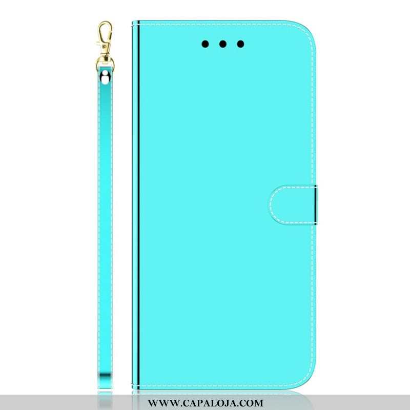 Capa De Couro Para Xiaomi Redmi Note 11 Pro Plus 5G Capa De Espelho De Couro Sintético