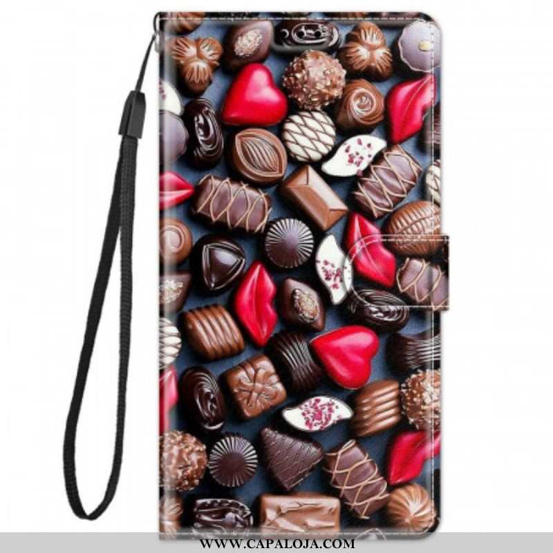 Capa De Couro Para Xiaomi Redmi Note 11 Pro Plus 5G Chocolates