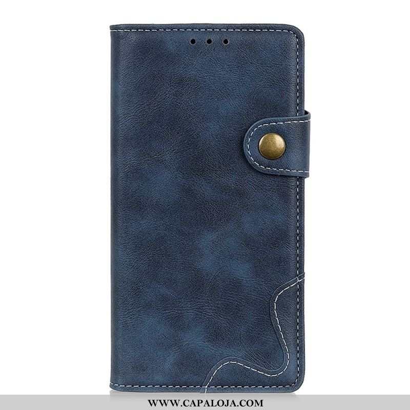 Capa De Couro Para Xiaomi Redmi Note 11 Pro Plus 5G Costura Artística