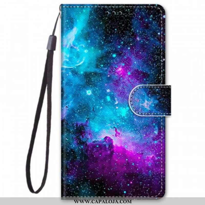 Capa De Couro Para Xiaomi Redmi Note 11 Pro Plus 5G Céu Cósmico