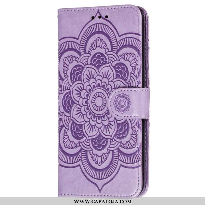 Capa De Couro Para Xiaomi Redmi Note 11 Pro Plus 5G Mandala Completa