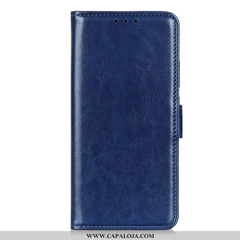 Capa De Couro Para Xiaomi Redmi Note 12 4G Couro Envernizado Falso