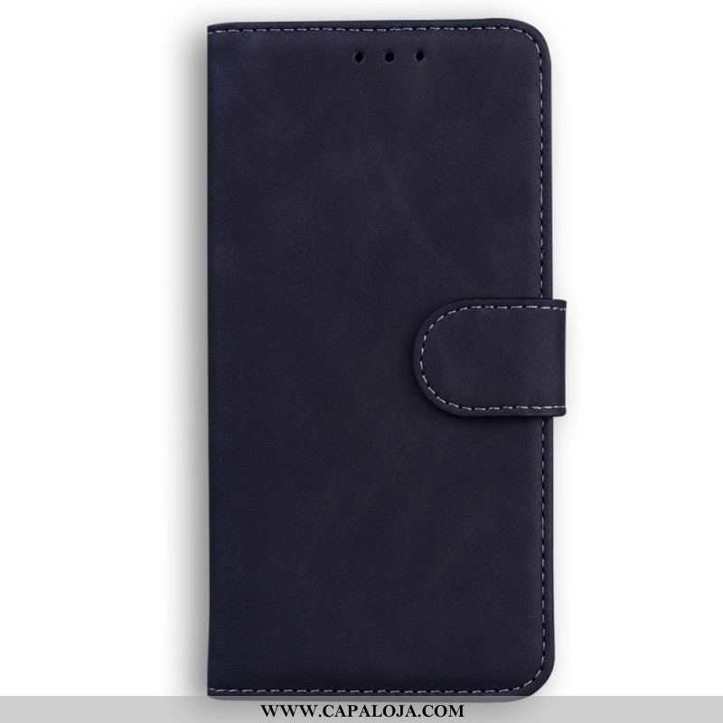 Capa De Couro Para Xiaomi Redmi Note 12 4G Couro Sintético Liso