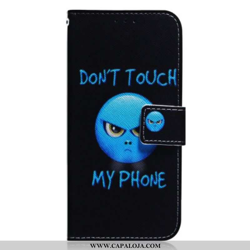 Capa De Couro Para Xiaomi Redmi Note 12 4G Emoji Telefone